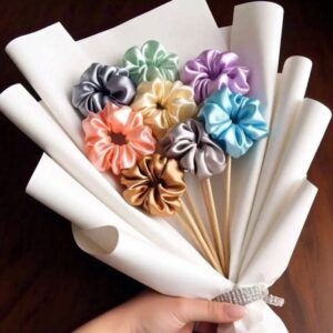 Multicolor Scrunchies Bouquet